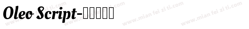 Oleo Script字体转换